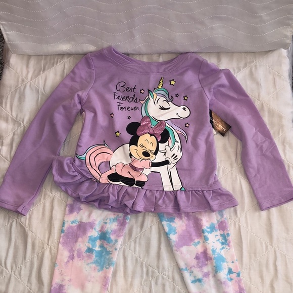 Disney Little Girls BestFriends Minnie Legging Set - Picture 3 of 13
